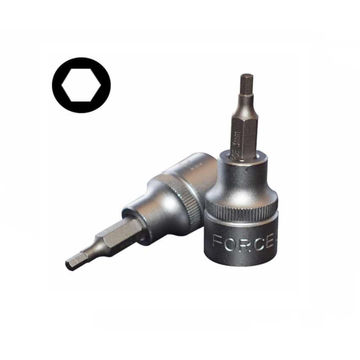 Force - Hex Socket Bit - 10mm - 3/8" Dr - 2 Pack