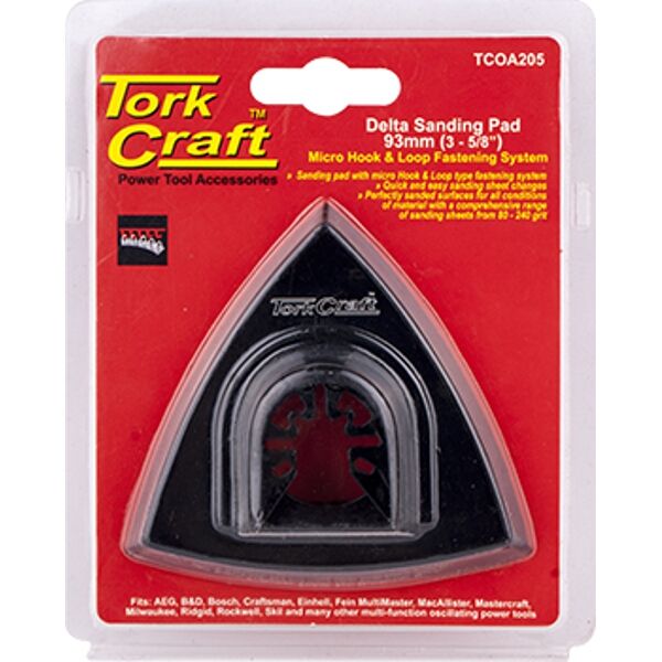 Quick Change Base & Arbor 93Mm Hook And Loop Delta Micro
