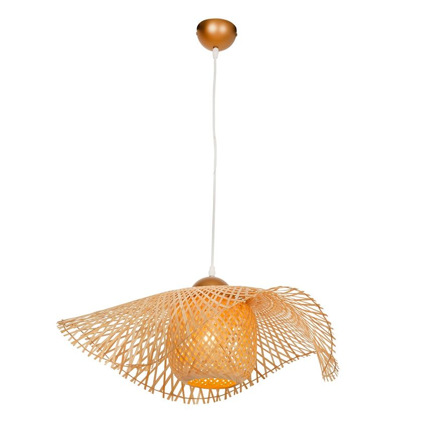 Cronus 450 Pendant Nature Woven Bamboo E27 1X60W