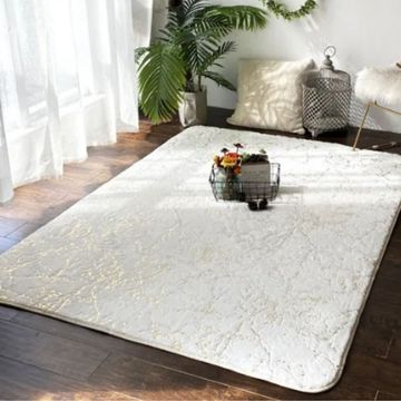 Nu Dekor - 3D Marble Design Carpet - 150 x 200cm - White
