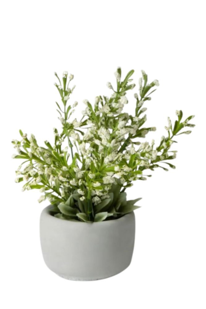 Artificial Flower Plant with Pot – Indoor Decorative Plant 27cm
