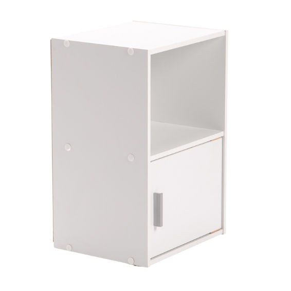 CYRUS 1 DOOR PEDESTAL - WHITE