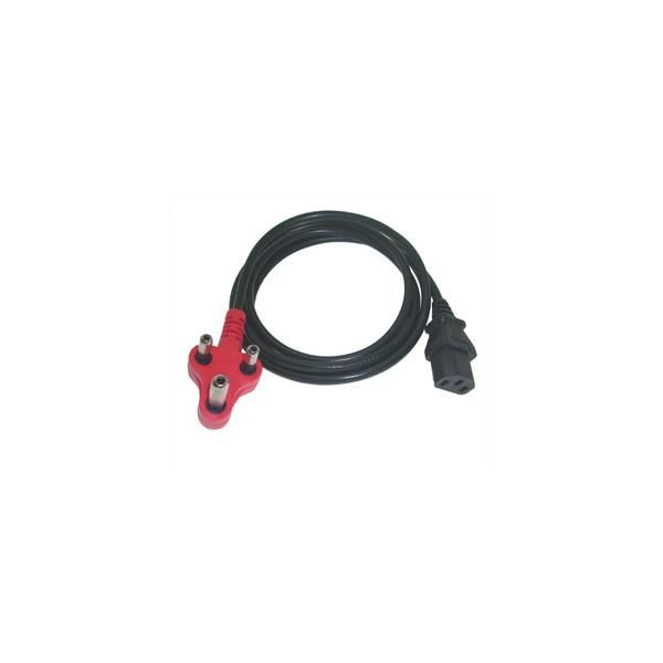 Unique Standard Single Head Power Cable 1.8M - Computer Power Cable With 3-Prong Plug & Kettle Plug Connection, 1.8M Cable Length, Oem