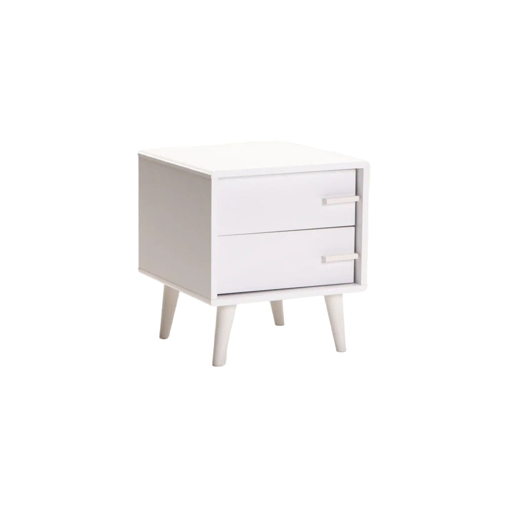 Vividitto - Batti 2 Drawer Pedestal - White