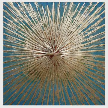 Vividitto - Oil Painting Art YK Golden Burst 100x100