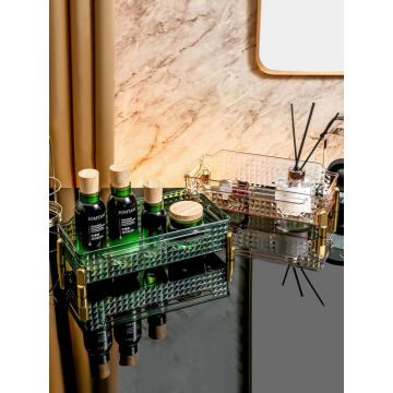 Diamond Shaped Luxury Desk Organizer, Cosmetic Storage