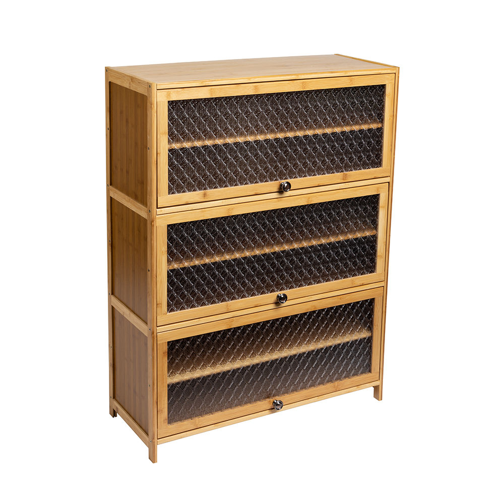 Bamboo-Wood 6 Tier Shoes Rack