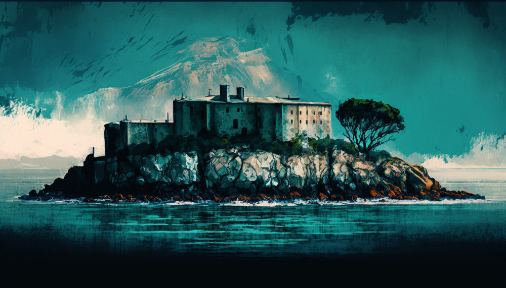 Canvas Wall Art - Canvas Wall Art – Roben Island Abstract Painting - B1117 - [120 x 80 cm]