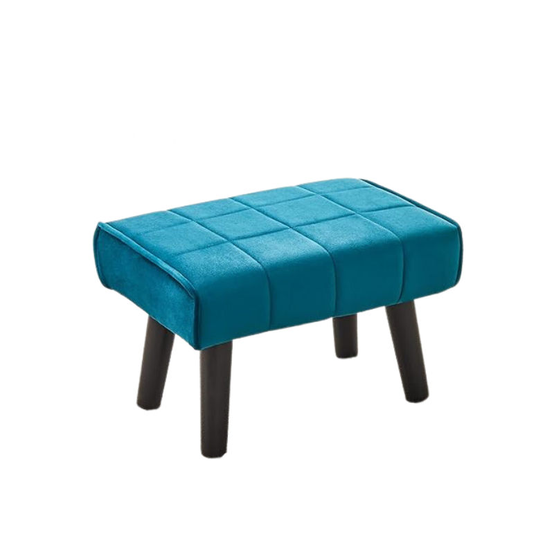 Betty Small Foot Stool Ottoman/ Modern Accent Step Stool Seat - Blue