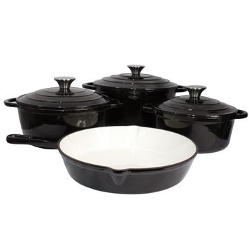 Homepro - 7 Piece Cast-iron Pot Set