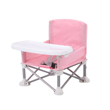 Premium Pink Kids Camping Chair with Detachable Tray - Lightweight, Durable, and Fun!