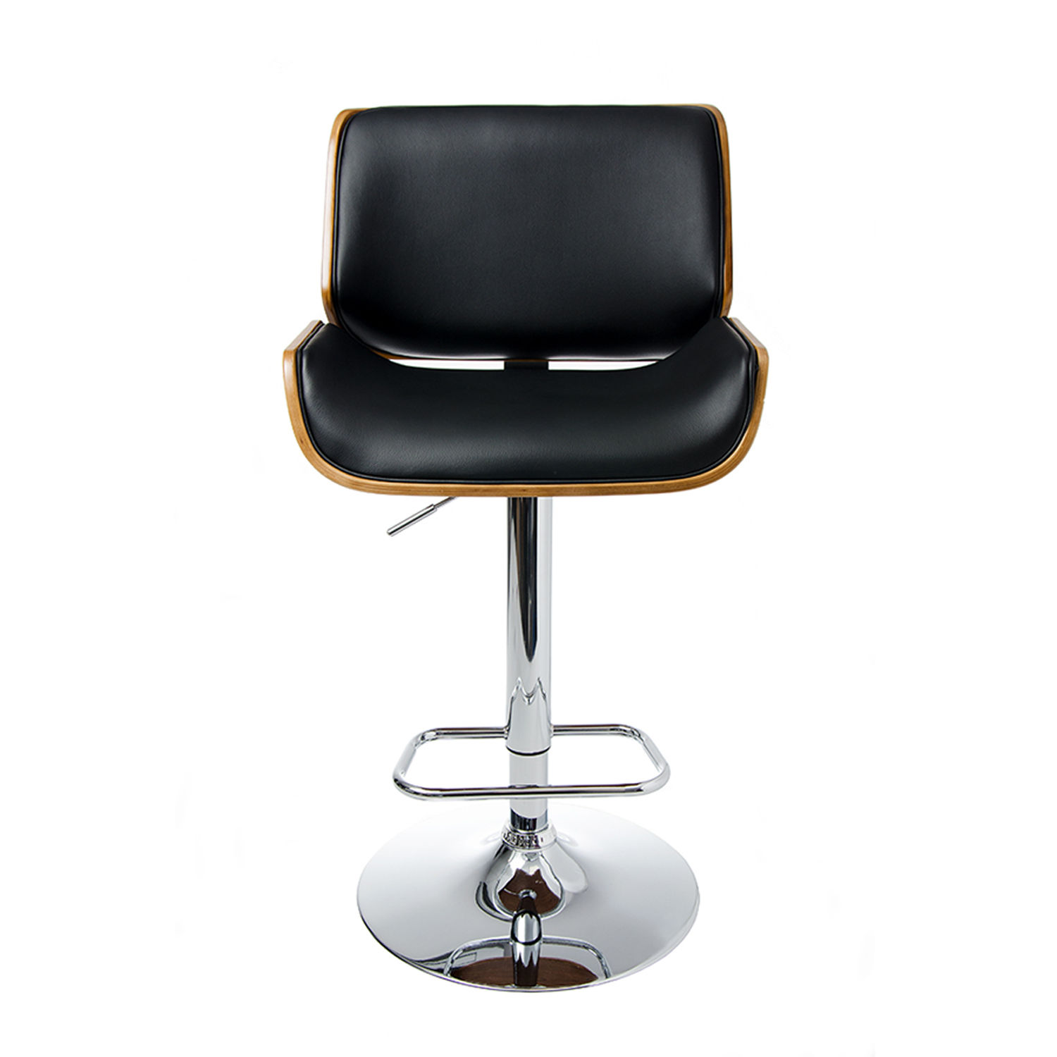 Jost Walnut Wood Black Bar Stool JY 1087