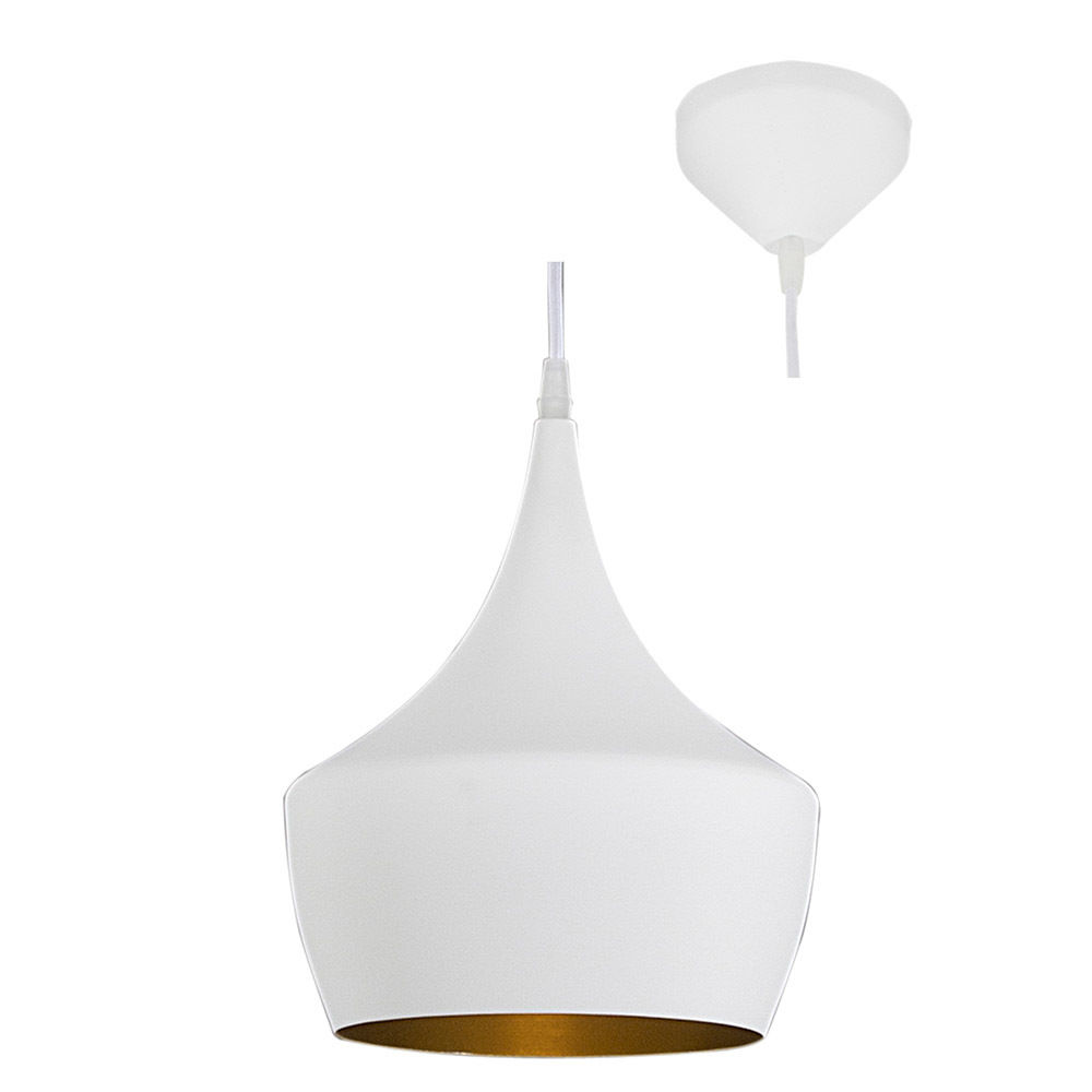 Industria - Pendant - 240mm - White/Gold