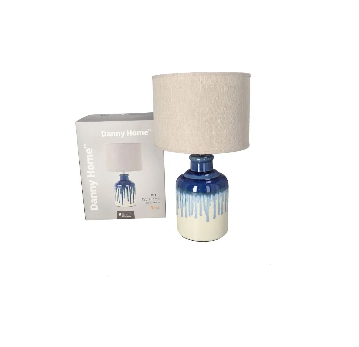 Blue Table Lamp 42cm