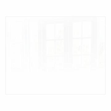 Decorative Glass Wall Tile (898 X 700 X 6mm) White RAL9010