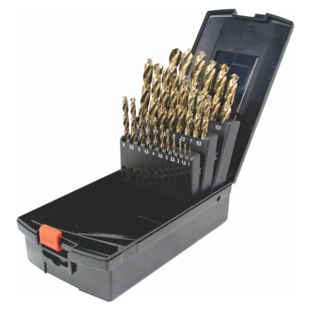 Micro-Tec - 25 Piece Hss Drills Set, Cobalt (M35) And Fully Ground 1-13mm
