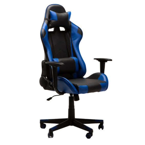 HIGHBACK DELUXE GAMING CHAIR AH577 - BLACK/BLUE