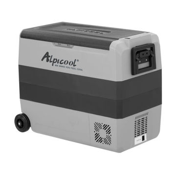 Alpicool 50 Liter Dual Temperature Control 12 Volt Refrigerator Portable Car Fridge Freezer (-4°F~68°F) for Truck, RV, Boat, Camping and Travel 24V/230V