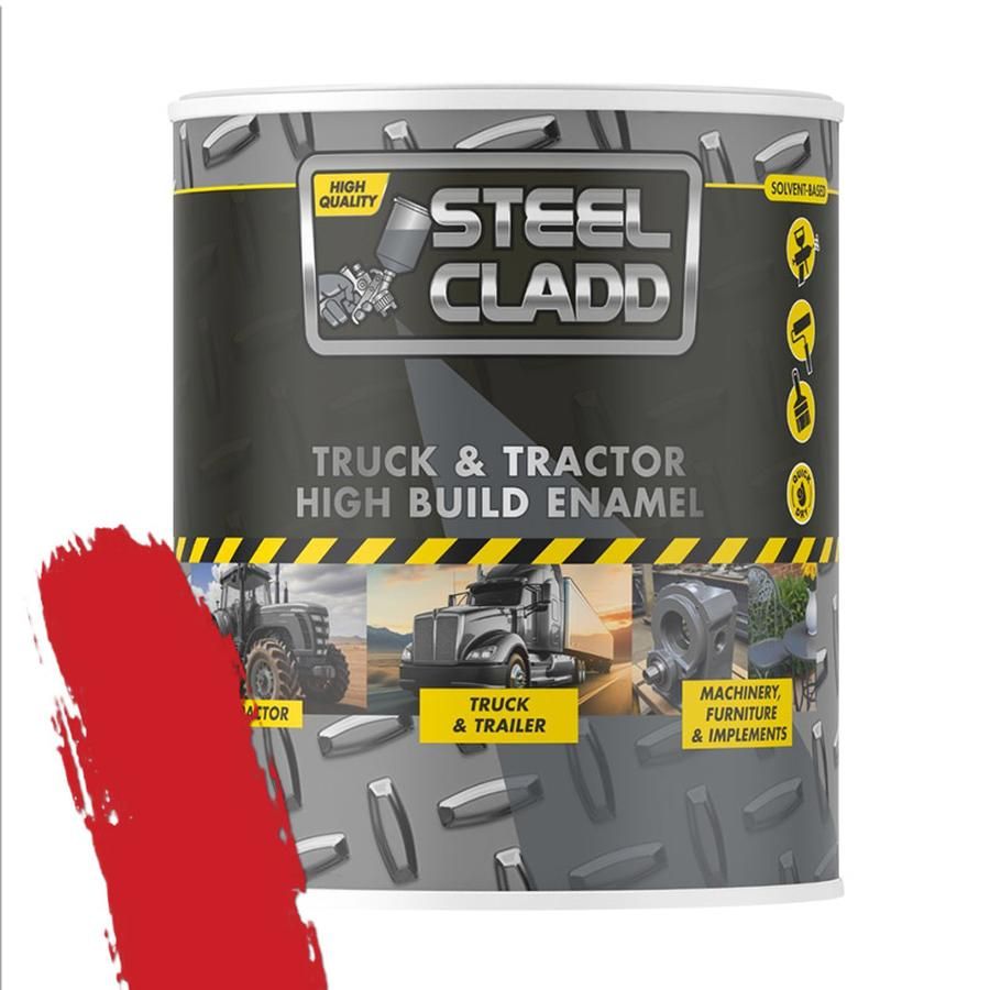 Steel Cladd Truck And Tractor Enamel Mf Red 1L