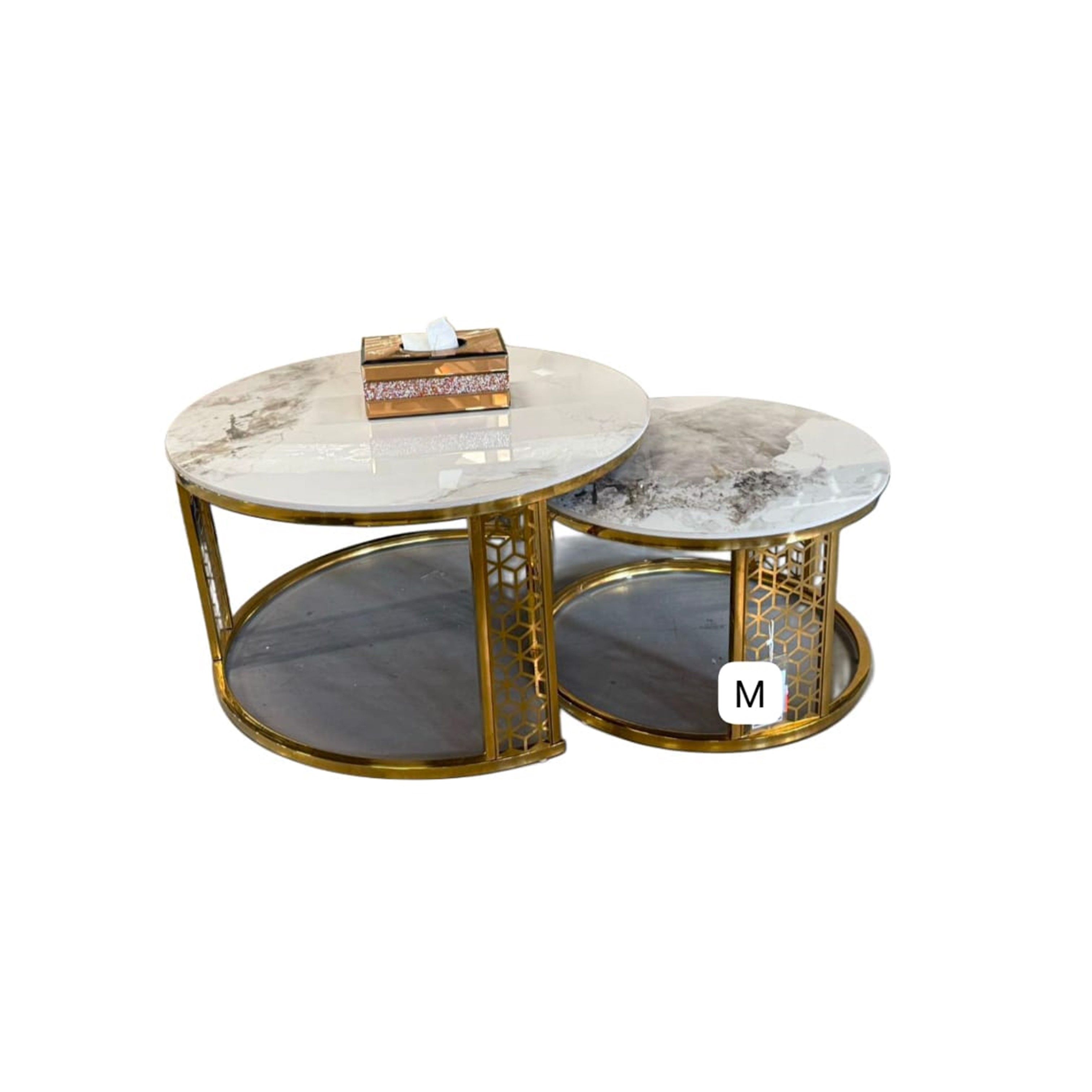 Modern Style Nesting Coffee Table Set of 2
