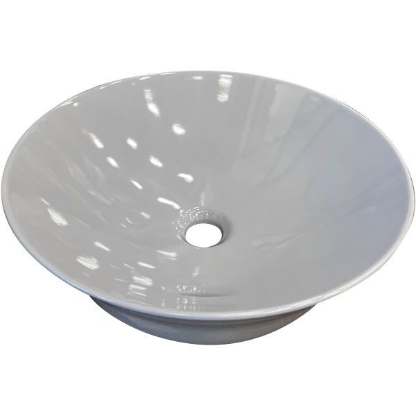 Round Table Top Basin – Gloss Grey