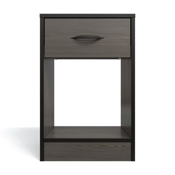 Price Cut - Essential One Drawer Bedside Table - Smoked Cedar