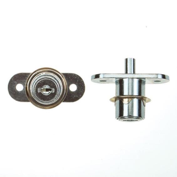 Cabinet push lock chrome polish 19mm L&B security