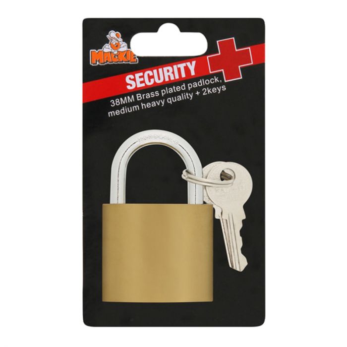 Mackie - Padlock Sec Plus B/Plated 32mm - 4 Pack