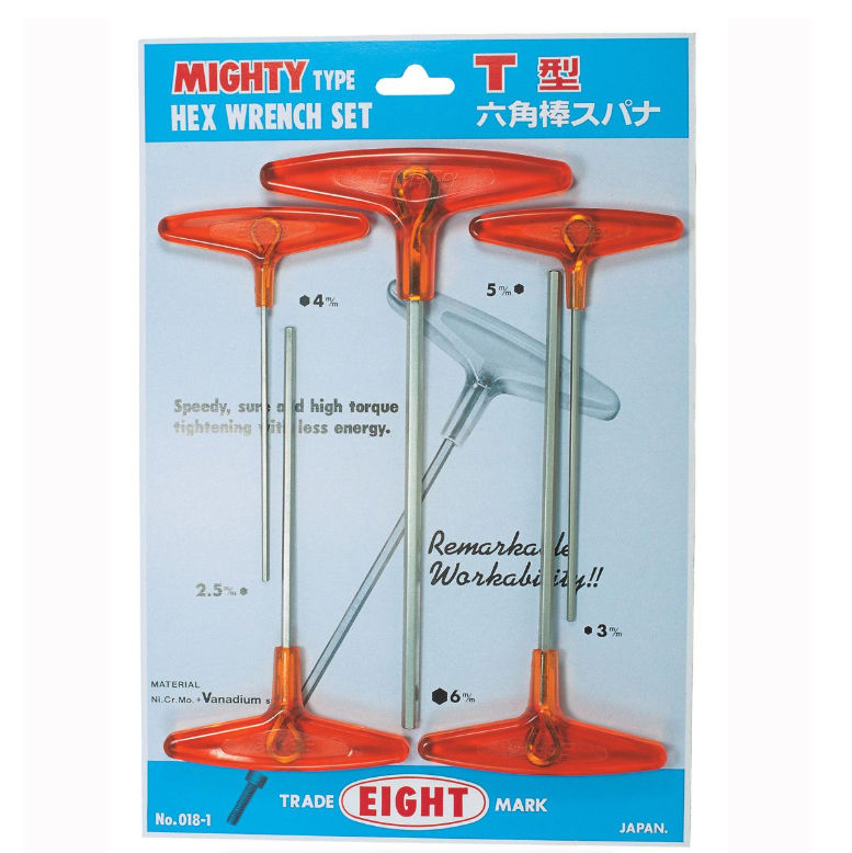 Eight - Hex Key Set - T-handle - 2.5mm-6mm