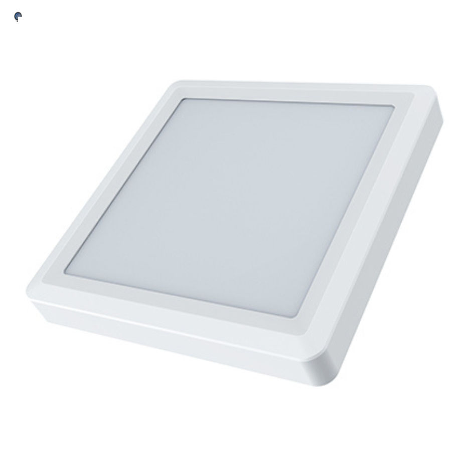 Square Recessed Polycarbonate with Antiglare Ring (Tilt)