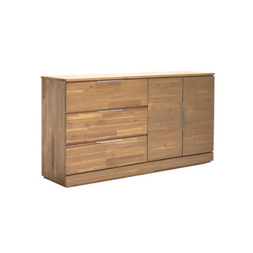 Vividitto - Pokey 3 Drawer 2 Door Sideboard - Light Oak
