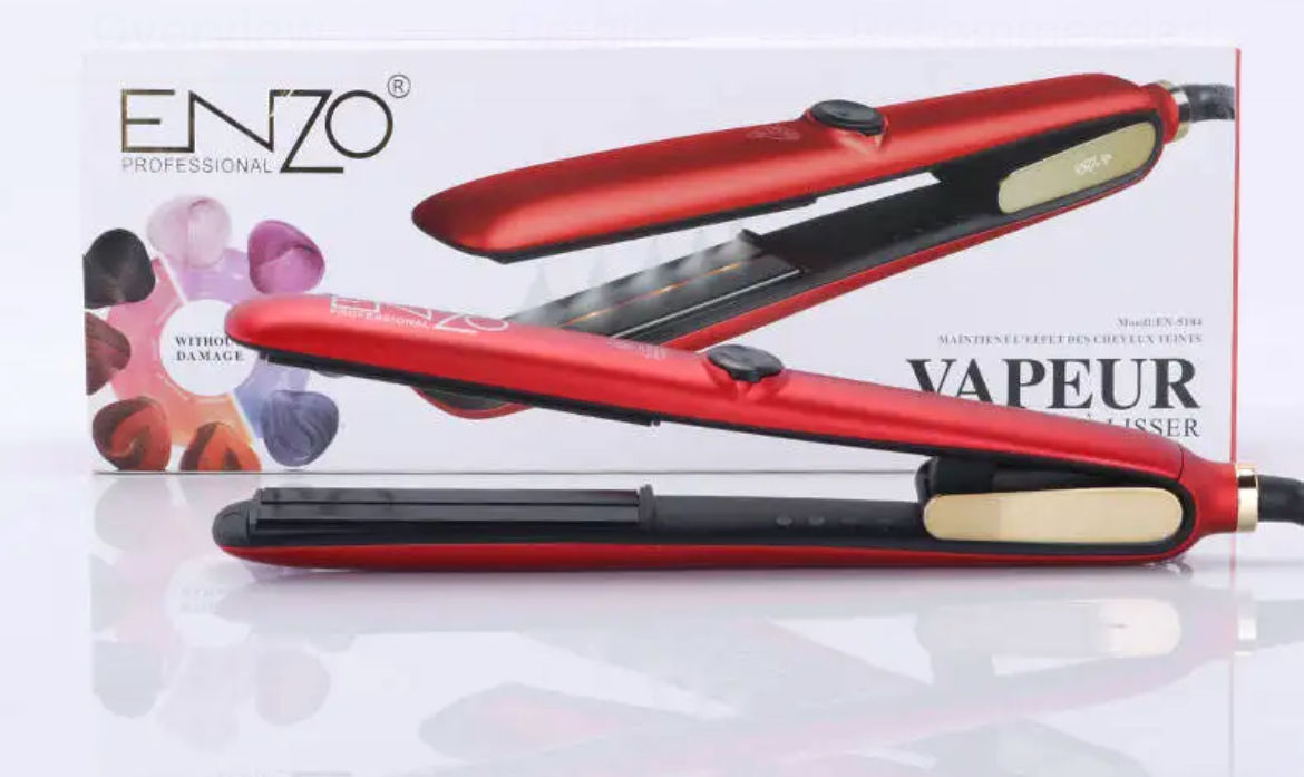 ENZO Custom Professional 2 In 1 Steam Hair Curler Straightener