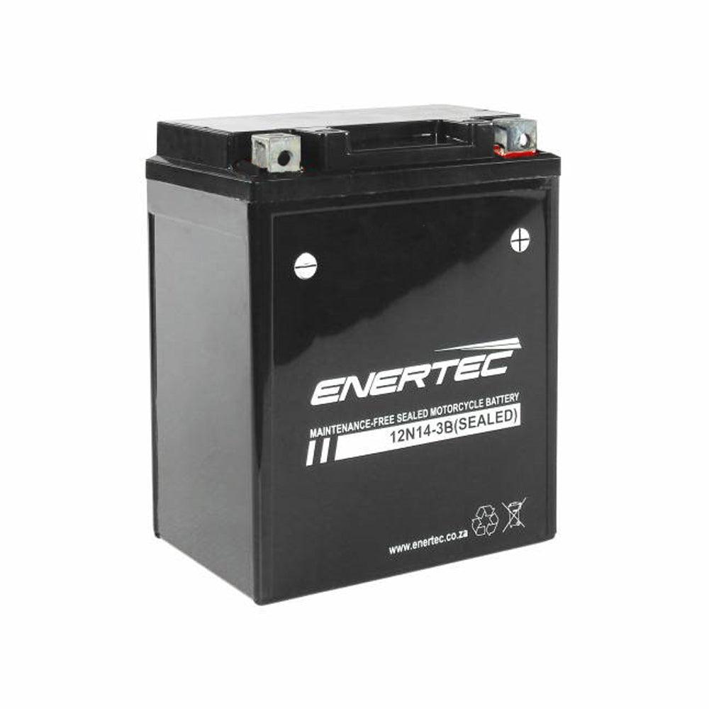 Enertec 12N14-3B 12V 14Ah AGM Motorcycle Battery
