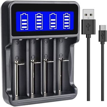 4 BAY 18650 26650 18490 AAA AA MULTI SMART CHARGER