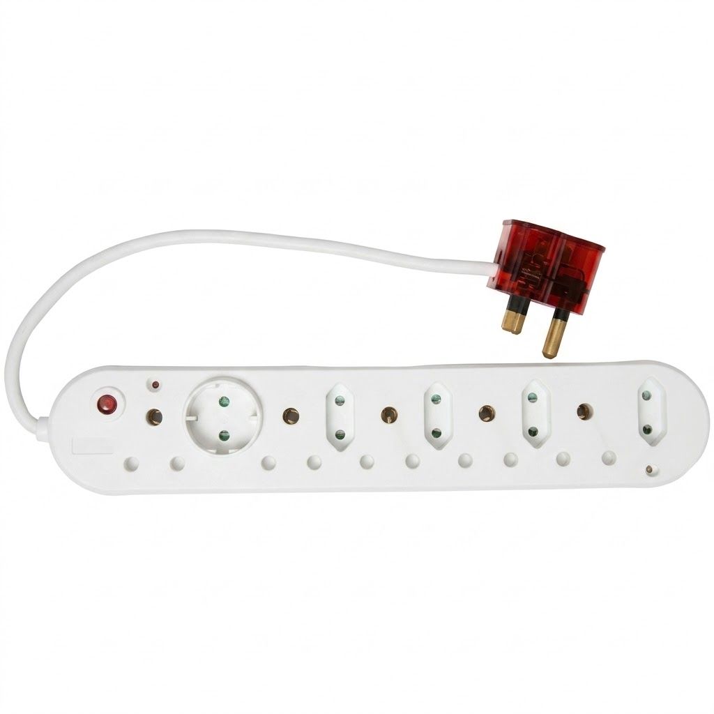 Electrosense 8 Way Multiplug High Surge Protection 16A 250V