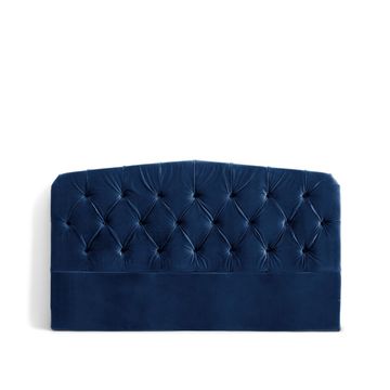 Meli Velvet Headboard - Blue - King