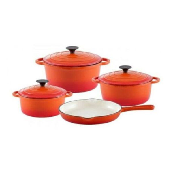 7 Piece Dutch oven Cast-iron Cookware  Set