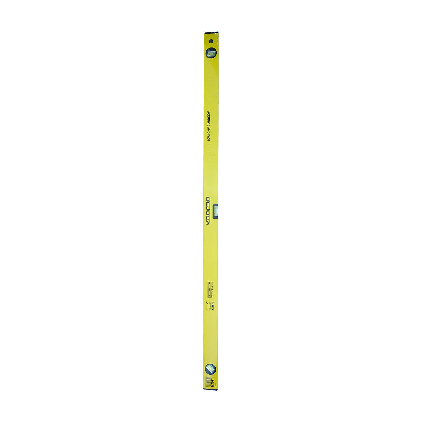 Dejuca - Spirit Level - Aluminum - 3 Vial - 1.5mm - 1200mm - 4 Pack