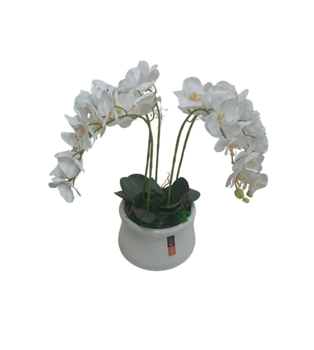Cascade Orchid Faux Floral Arrangement-Artificial Flower