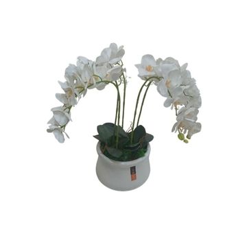 Cascade Orchid Faux Floral Arrangement-Artificial Flower