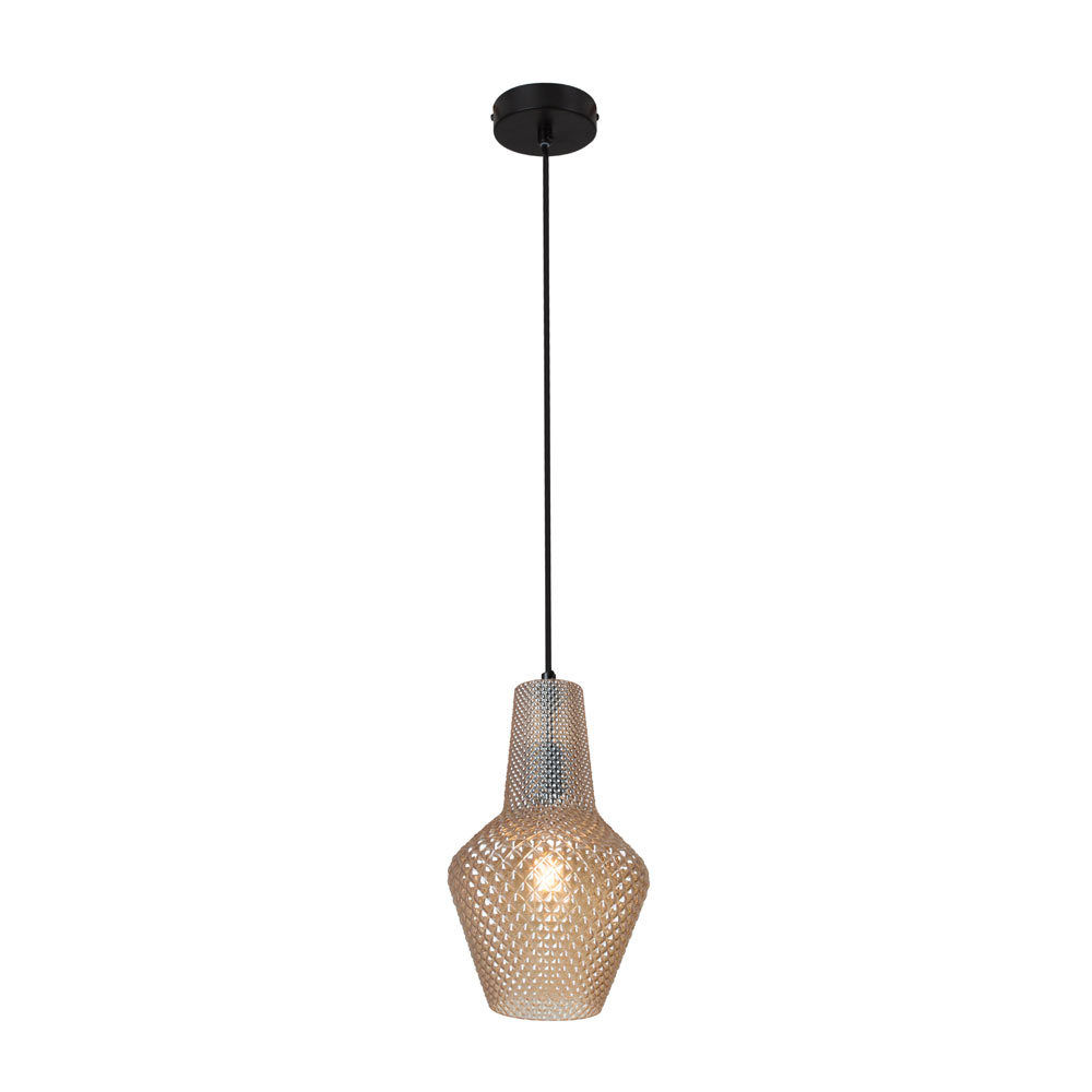 Milano - Pendant - 245mm - Amber Glass