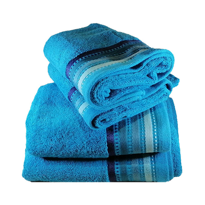 Royal Turkish Collection 450gsm 100 Cotton 2 Hand Towels, 2 Bath