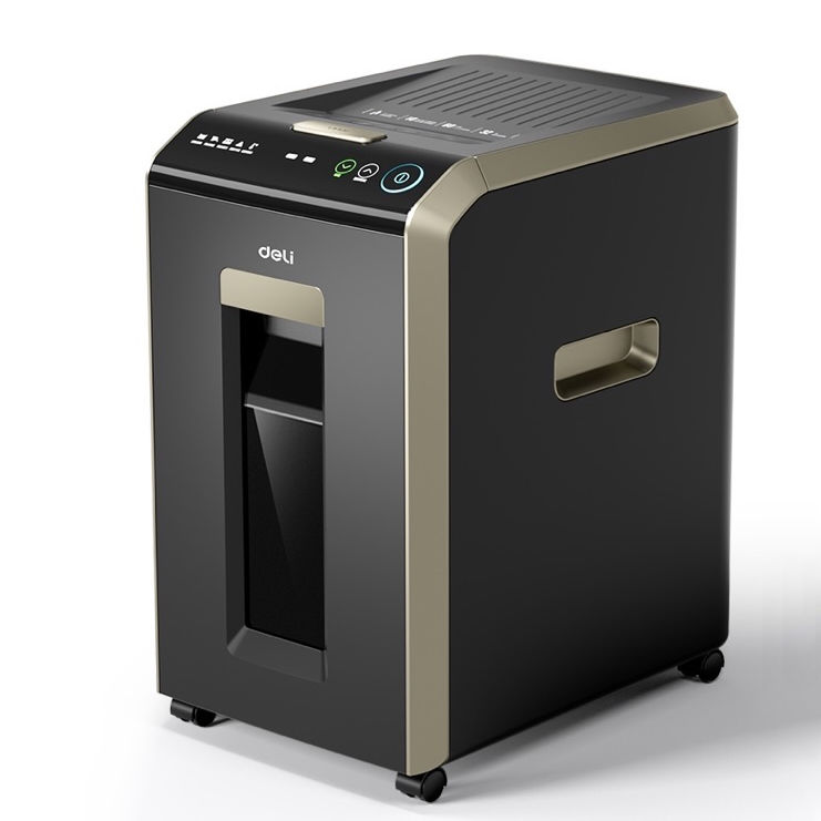 Deli Automatic Paper Shredder 200 Sheets 30L Bin Black