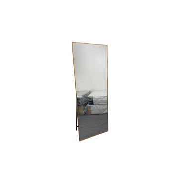 Full Body Mirror for Bedroom, Standing Hanging or Leaning Against Wall, Floor Mirror with Gold Aluminium Alloy Frame