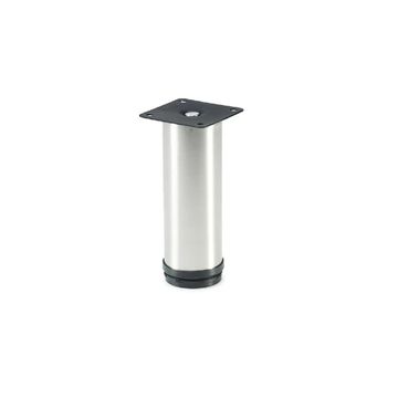 Round Leg, Eco, Adjustable, H150mm, Stainless Steel (4 Pack) BY WOODLY
