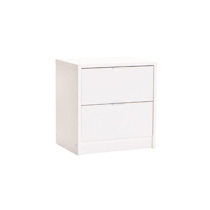 Kappa 2 Drawer Pedestal - White
