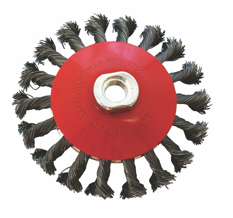 Wire Cup Brush Twisted Bevel Plain 115Mmxm14 Bulk