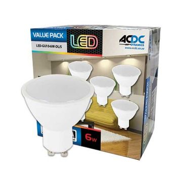 230VAC 6W GU10 Daylight Down Light /5 Pack