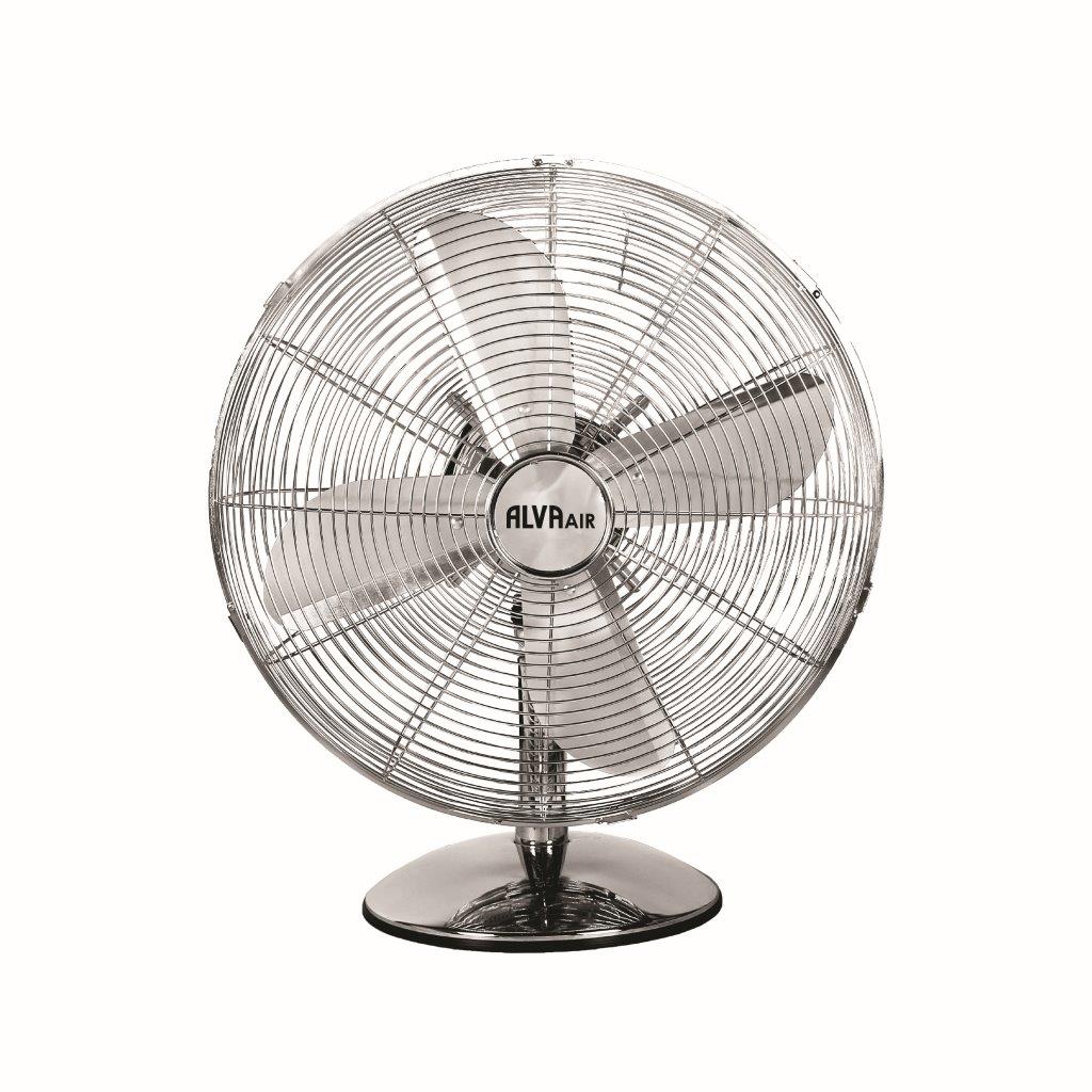 ALVA AIR - 30CM METAL DESK FAN (CHROME)
