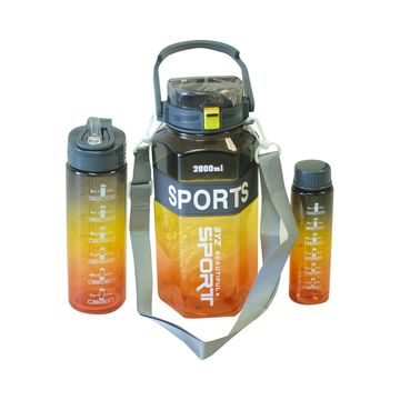 BoldBurst Water bottle - 3pcs - Black